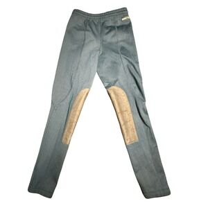 Kerrits Kids Performance Equestrian Riding Tights Knee Patch Breeches Blue Sz M